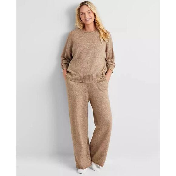 State of Day Women NWT Indulge & Rest Sweater Loungewear Taupe Heather Size L - Picture 1 of 8